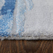 Feizy Kawai 8984F Modern Abstract Rug in Blue/Gray