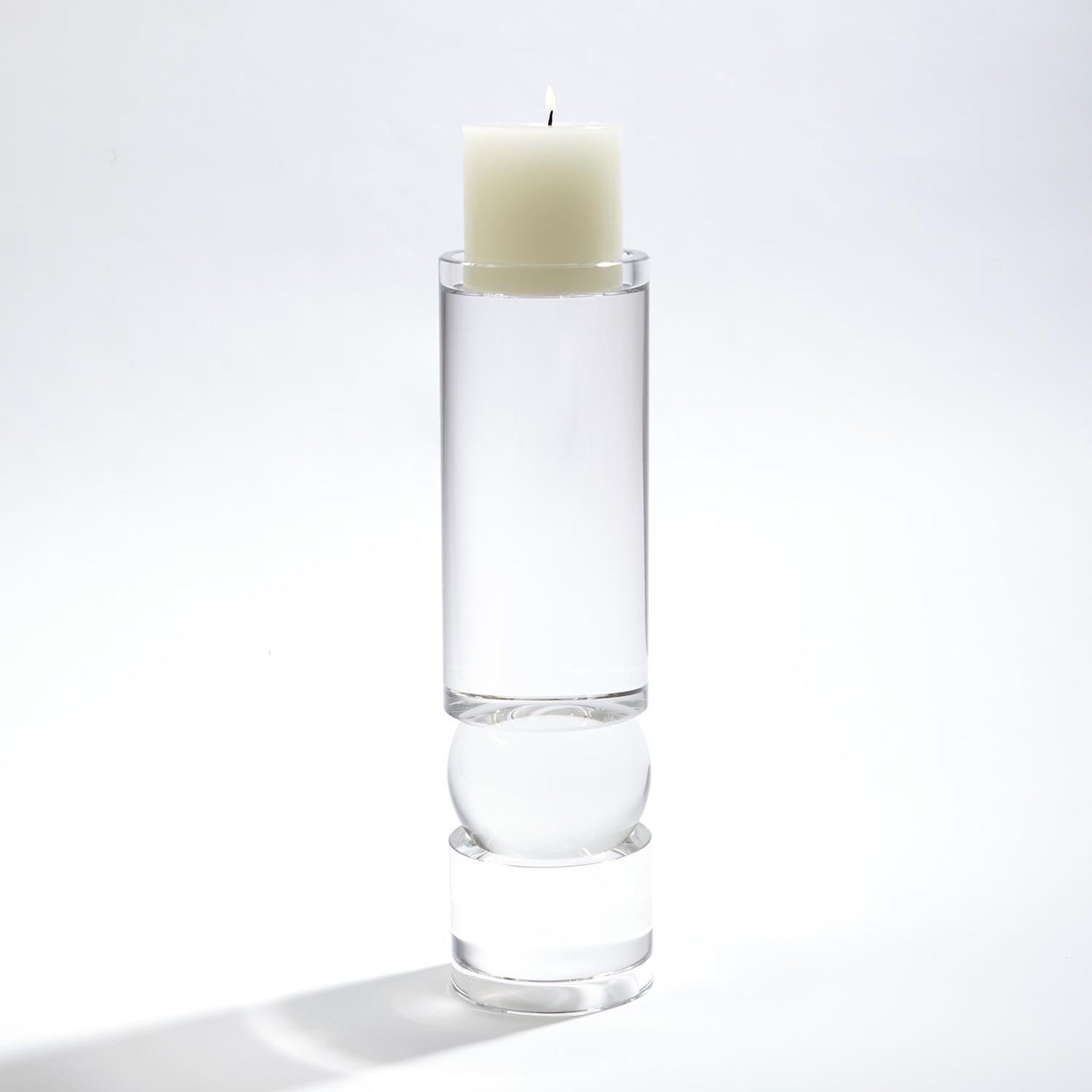 Global Views Bipolar Crystal Candle Holder