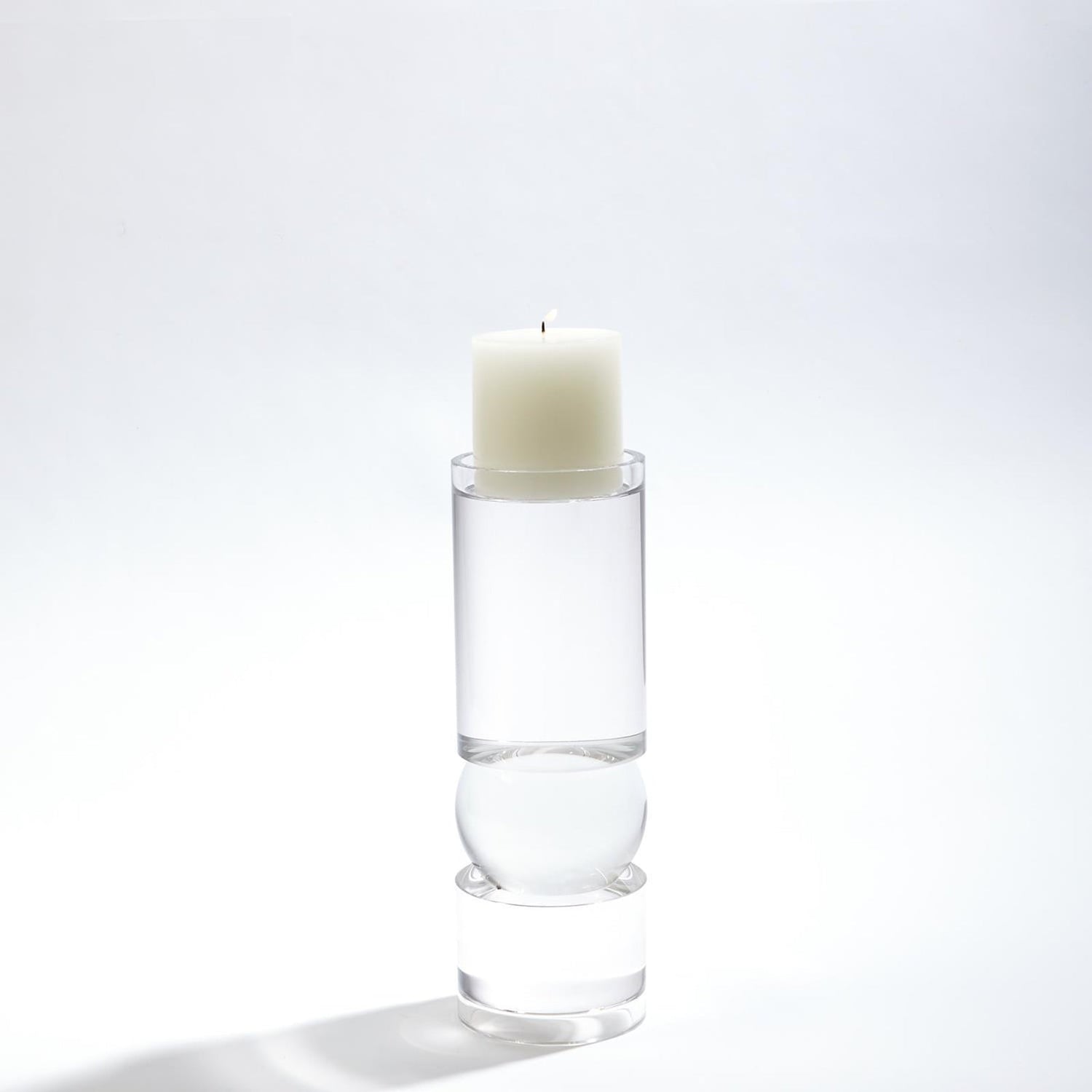 Global Views Bipolar Crystal Candle Holder