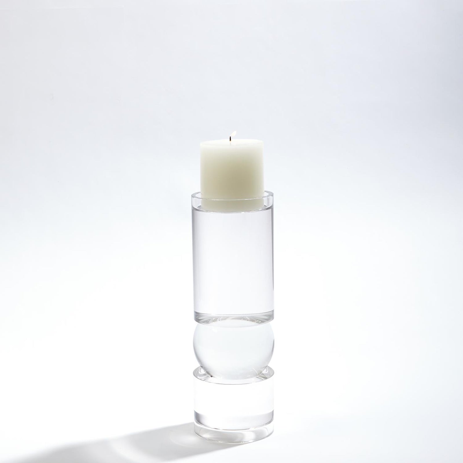 Global Views Bipolar Crystal Candle Holder