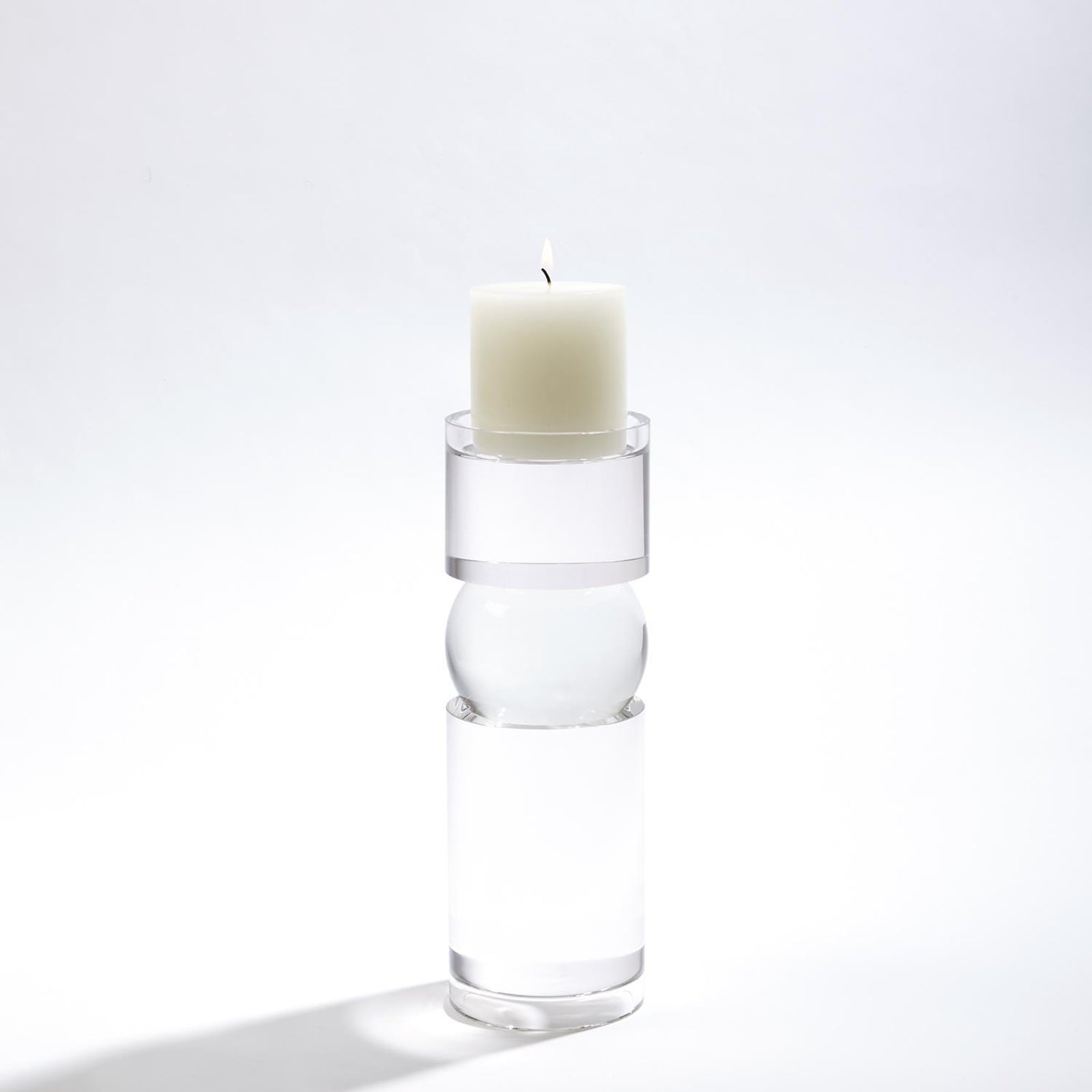Global Views Bipolar Crystal Candle Holder