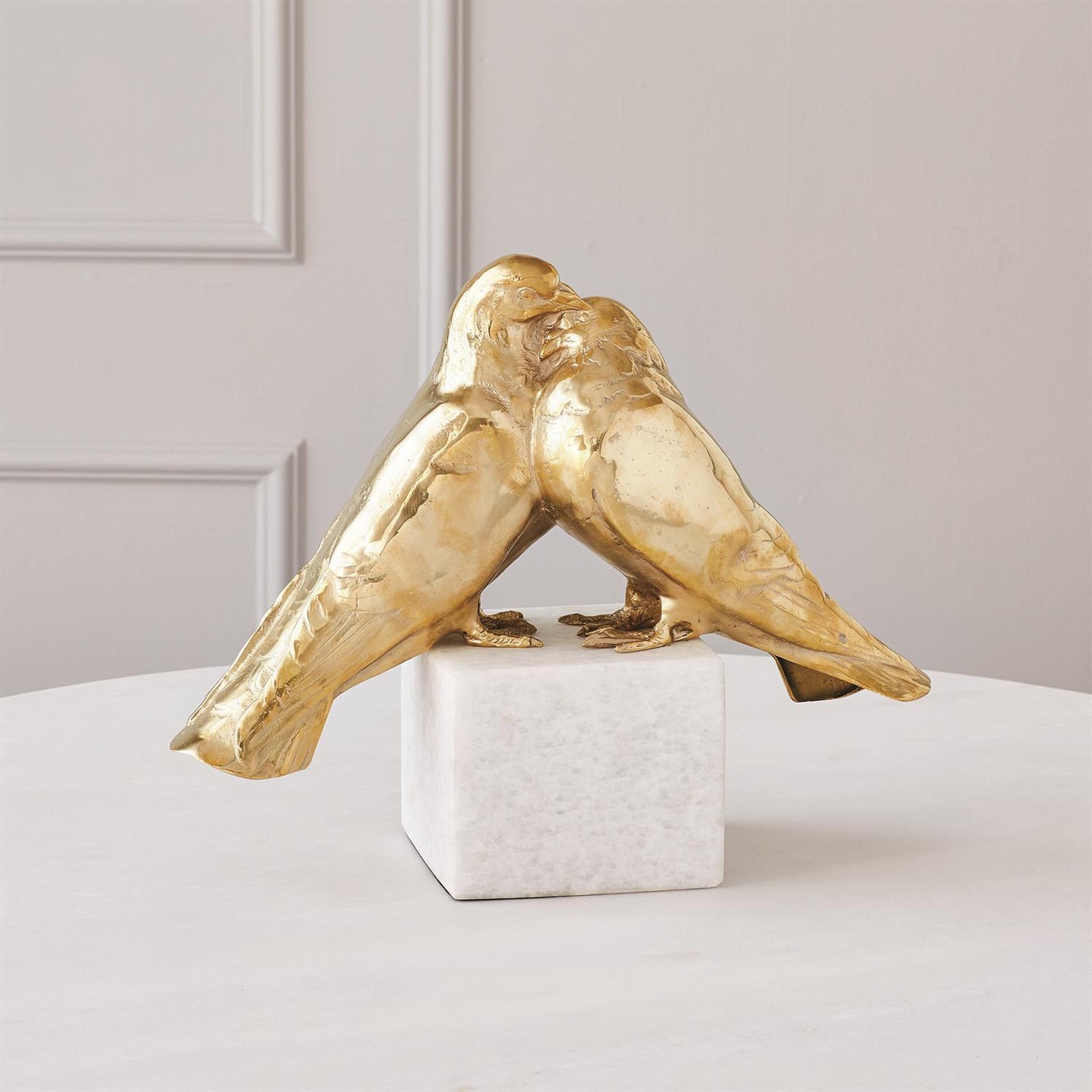 Global Views Brass Love Doves