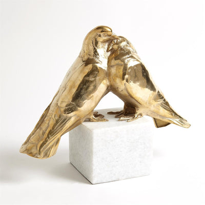 Global Views Brass Love Doves
