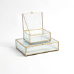 Global Views Reeded Glass Box Clear