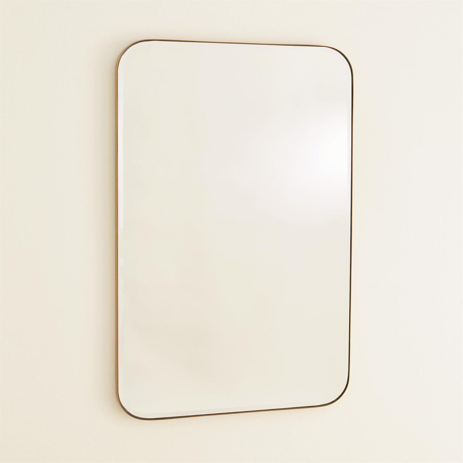 Global Views Brass Banded Mirror