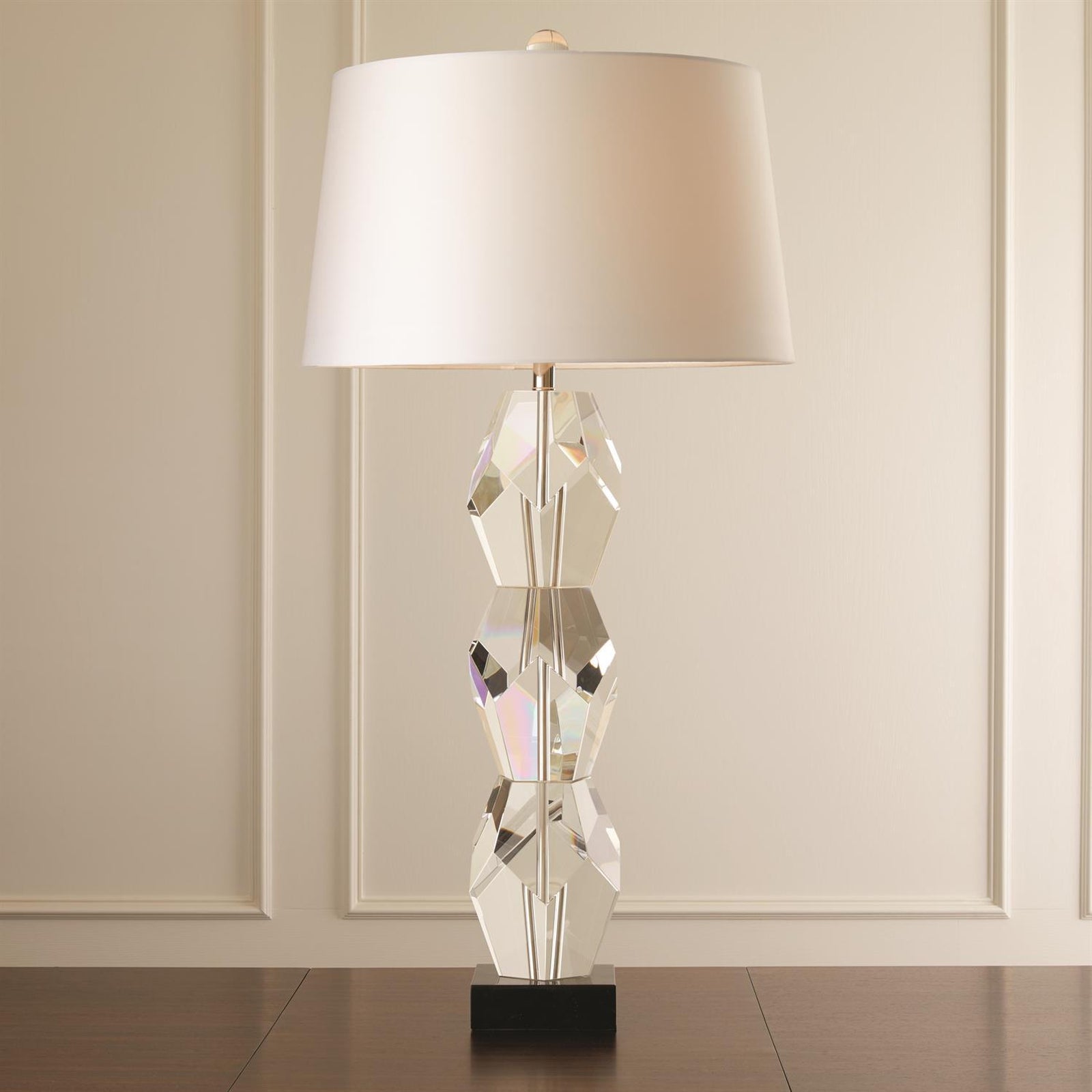 Global Views Facet Block Lamp