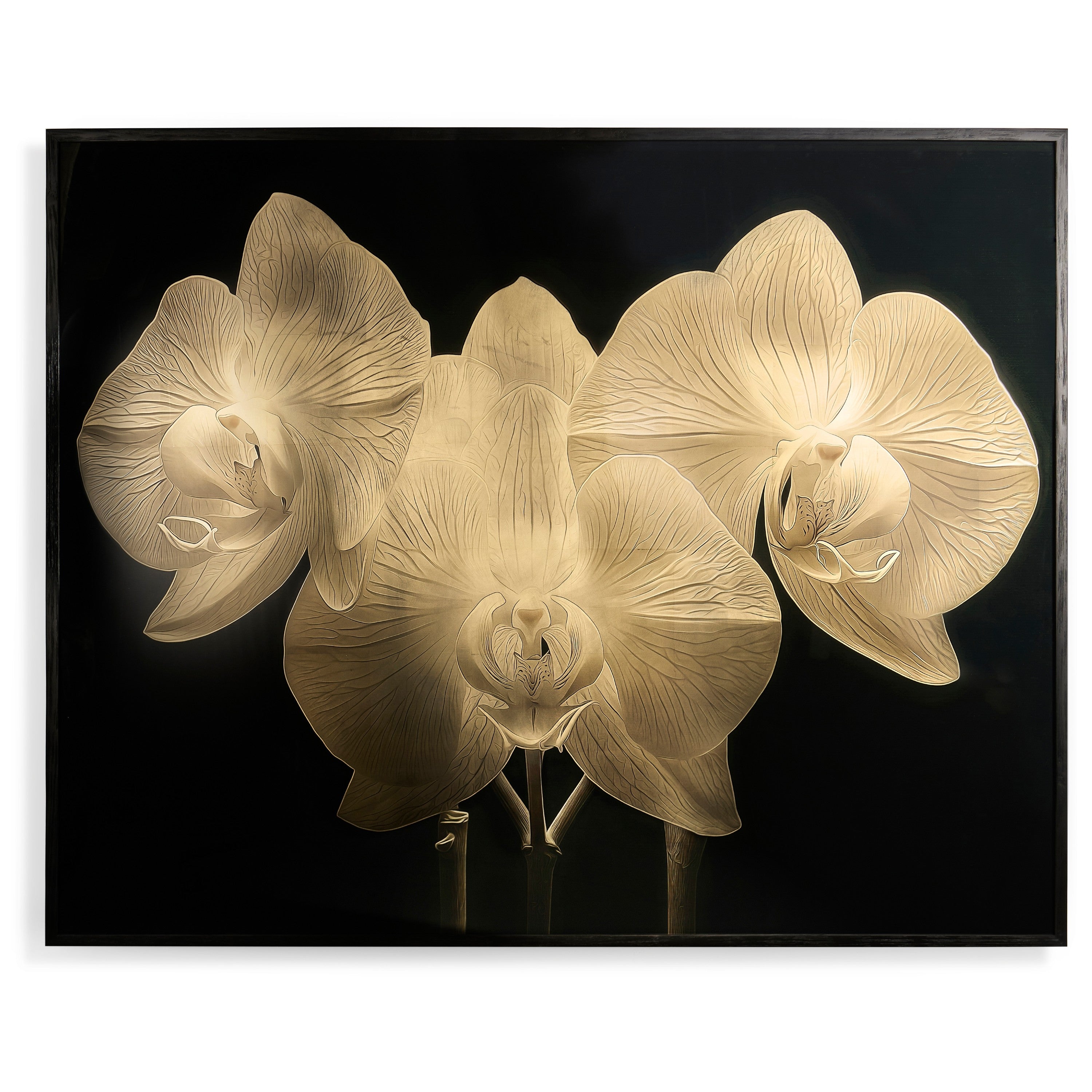 Jonathan Charles Gold Orchid Artwork