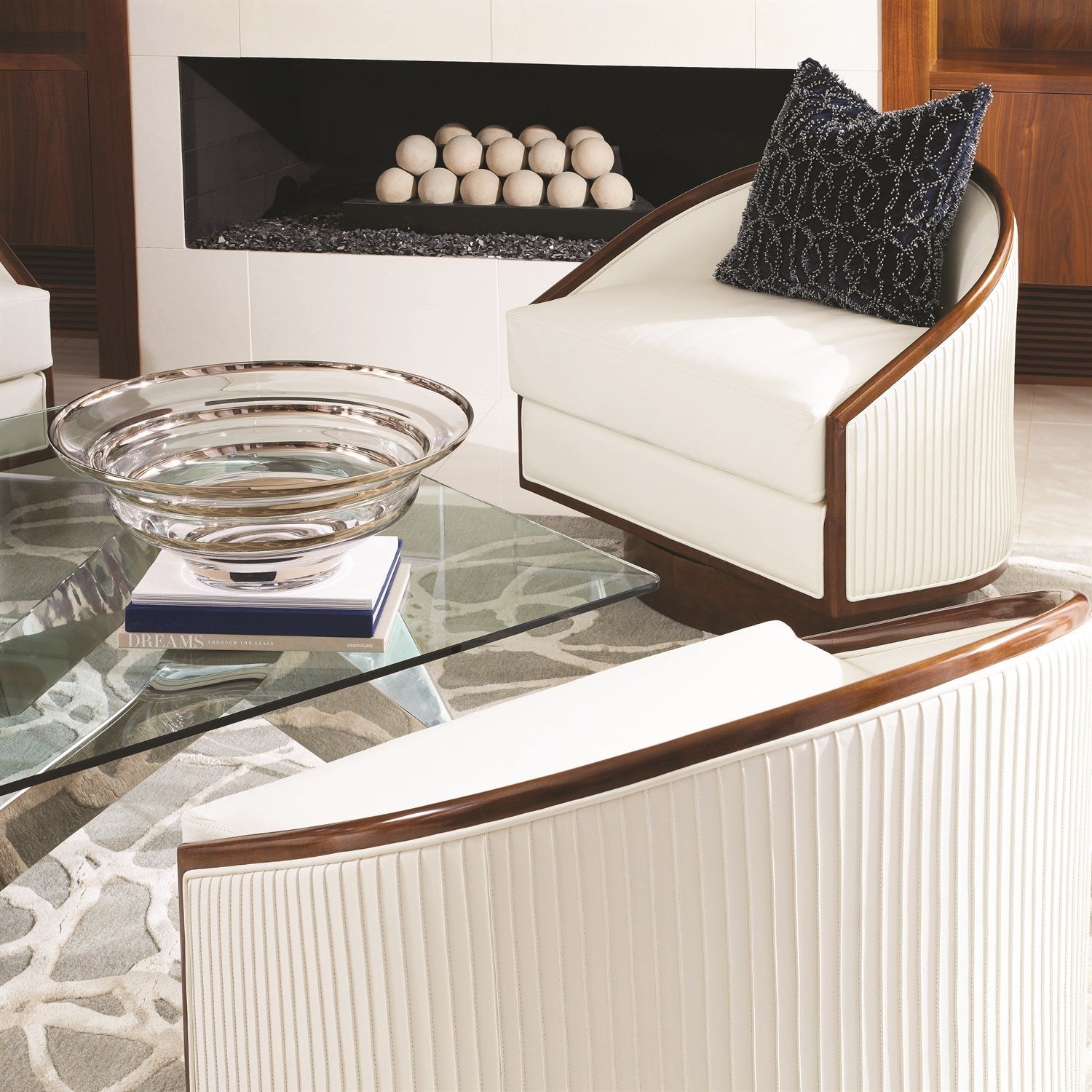 Global Views Circles Beaded Pillow DSC