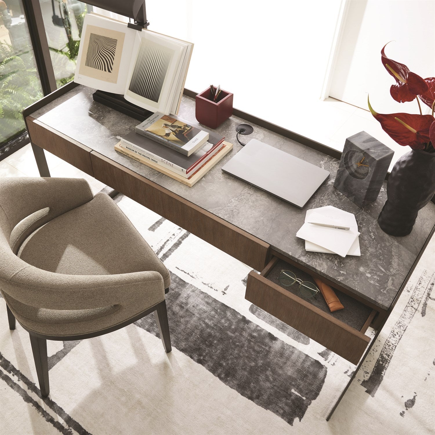 Global Views Black Volcano Volcanic Vase