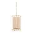 Hudson Valley Lighting Jones Point 1 Light 15.5 inch Vintage Gold Leaf Lantern Ceiling Light