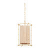 Hudson Valley Lighting Jones Point 1 Light 15.5 inch Vintage Gold Leaf Lantern Ceiling Light