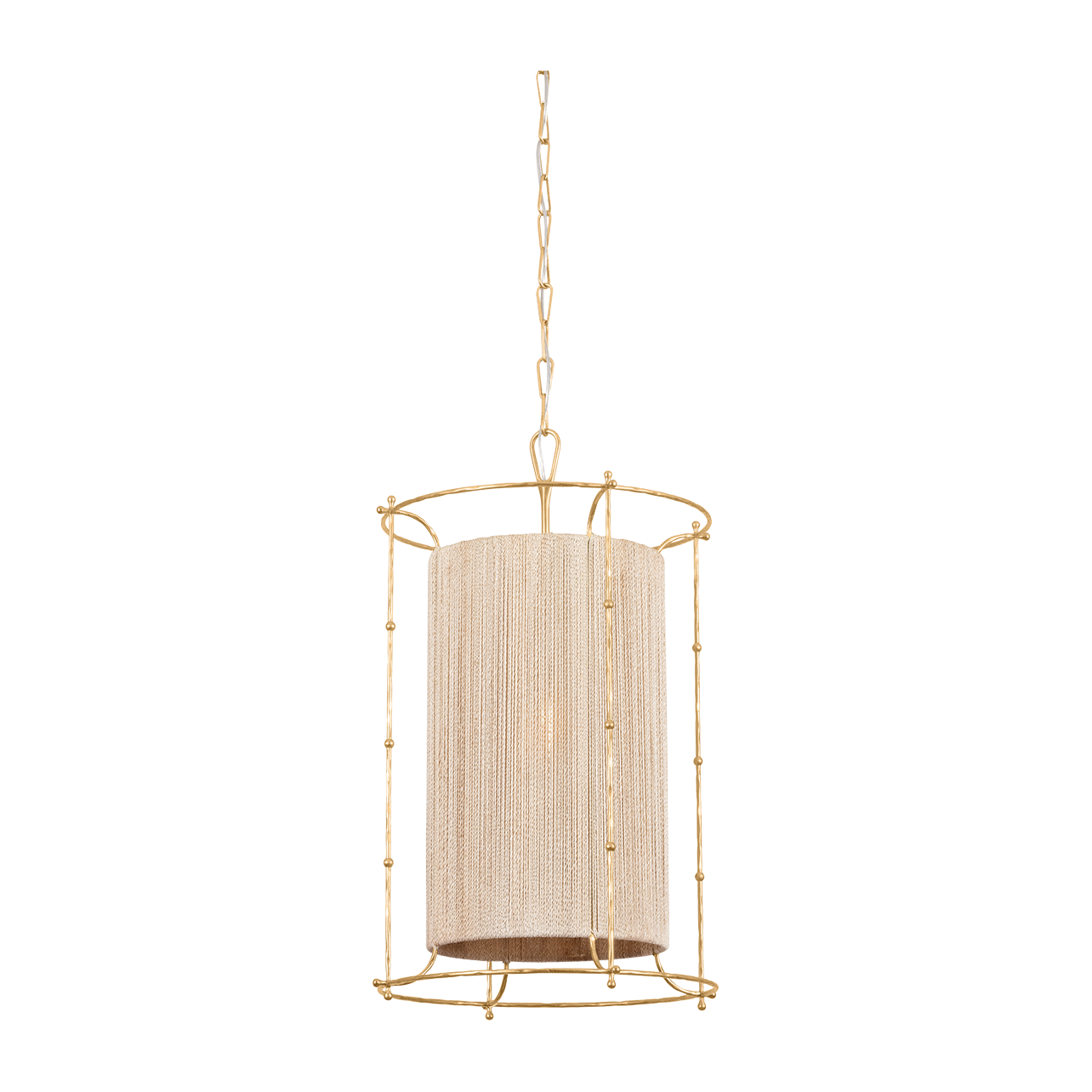Hudson Valley Lighting Jones Point 1 Light Vintage Gold Leaf Lantern Ceiling Light