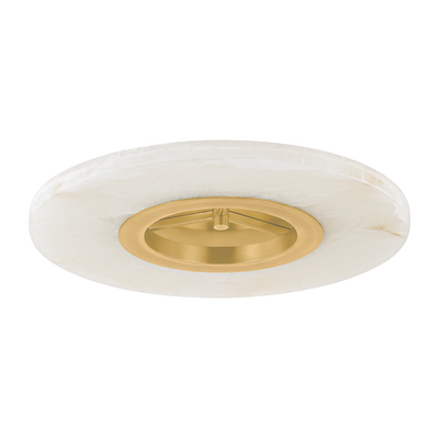Hudson Valley Lighting Alto 1 Light 24 inch Aged Brass Semi Flush Ceiling Light