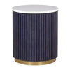 Fairfield Harper Round End Table with Marble Top