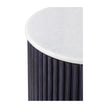 Fairfield Harper Round End Table with Marble Top