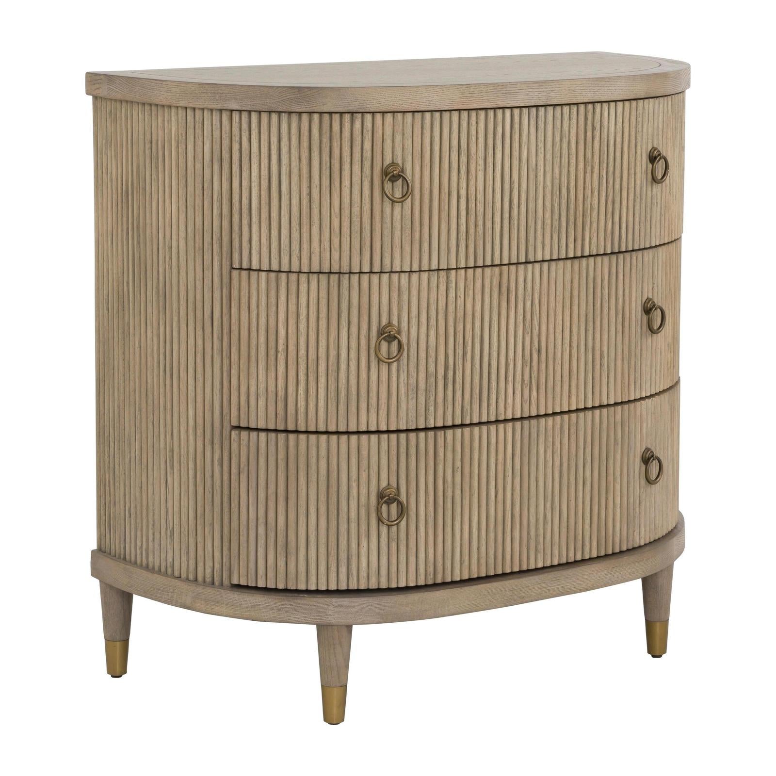 Fairfield Everett Three Drawer Demilune Chest