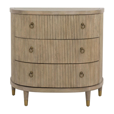 Fairfield Everett Three Drawer Demilune Chest