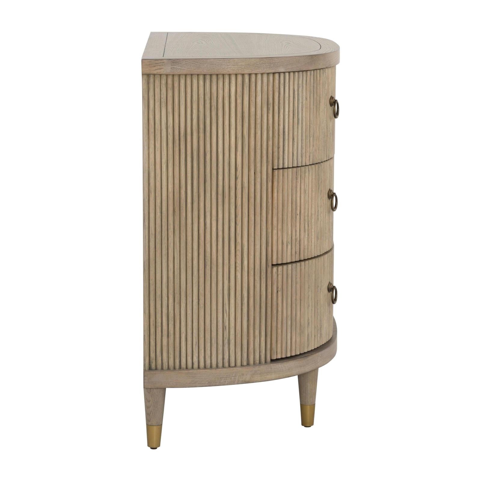 Fairfield Everett Three Drawer Demilune Chest