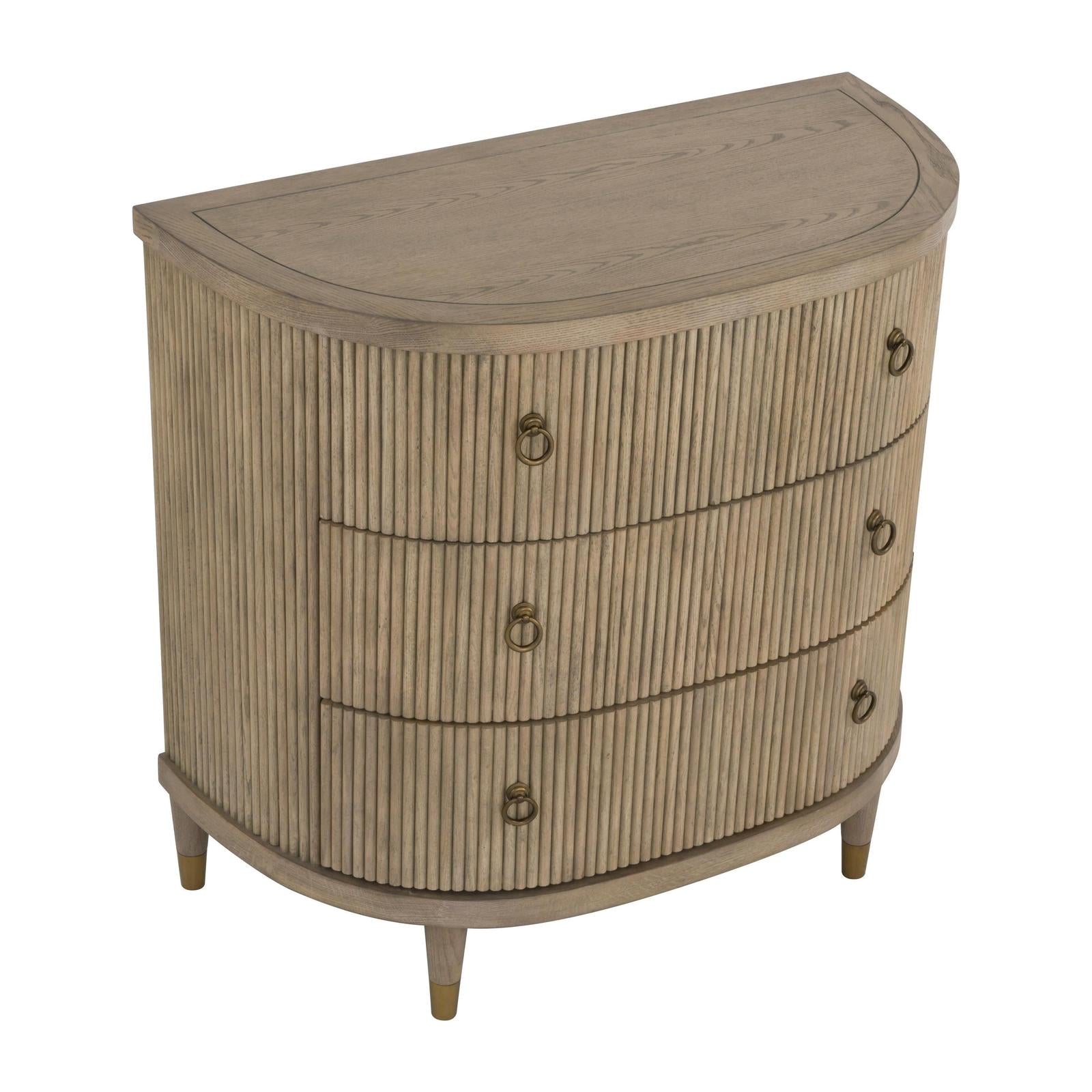 Fairfield Everett Three Drawer Demilune Chest