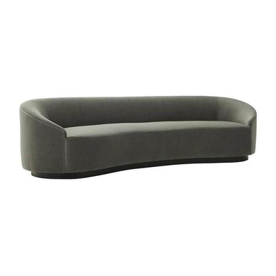 Arteriors Turner Sofa Sharkskin Velvet Grey Ash