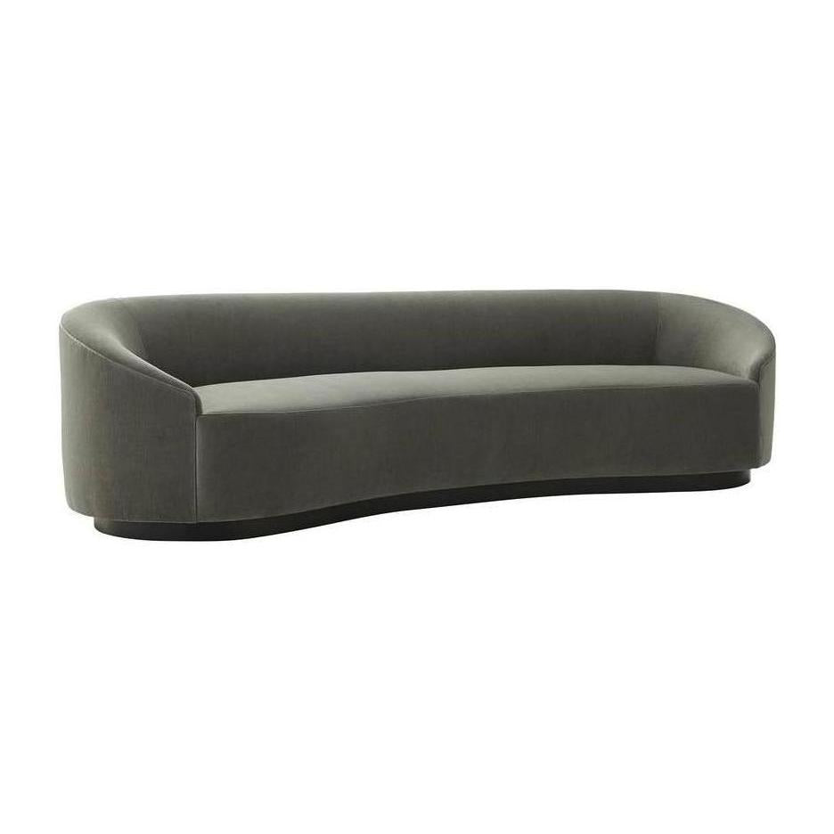 Arteriors Turner Sofa Sharkskin Velvet Grey Ash