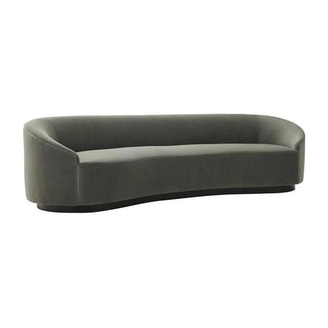 Arteriors Turner Sofa Sharkskin Velvet Grey Ash