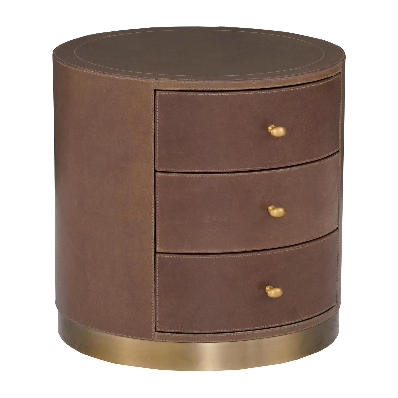Fairfield Dimitri Three Drawer Round End Table