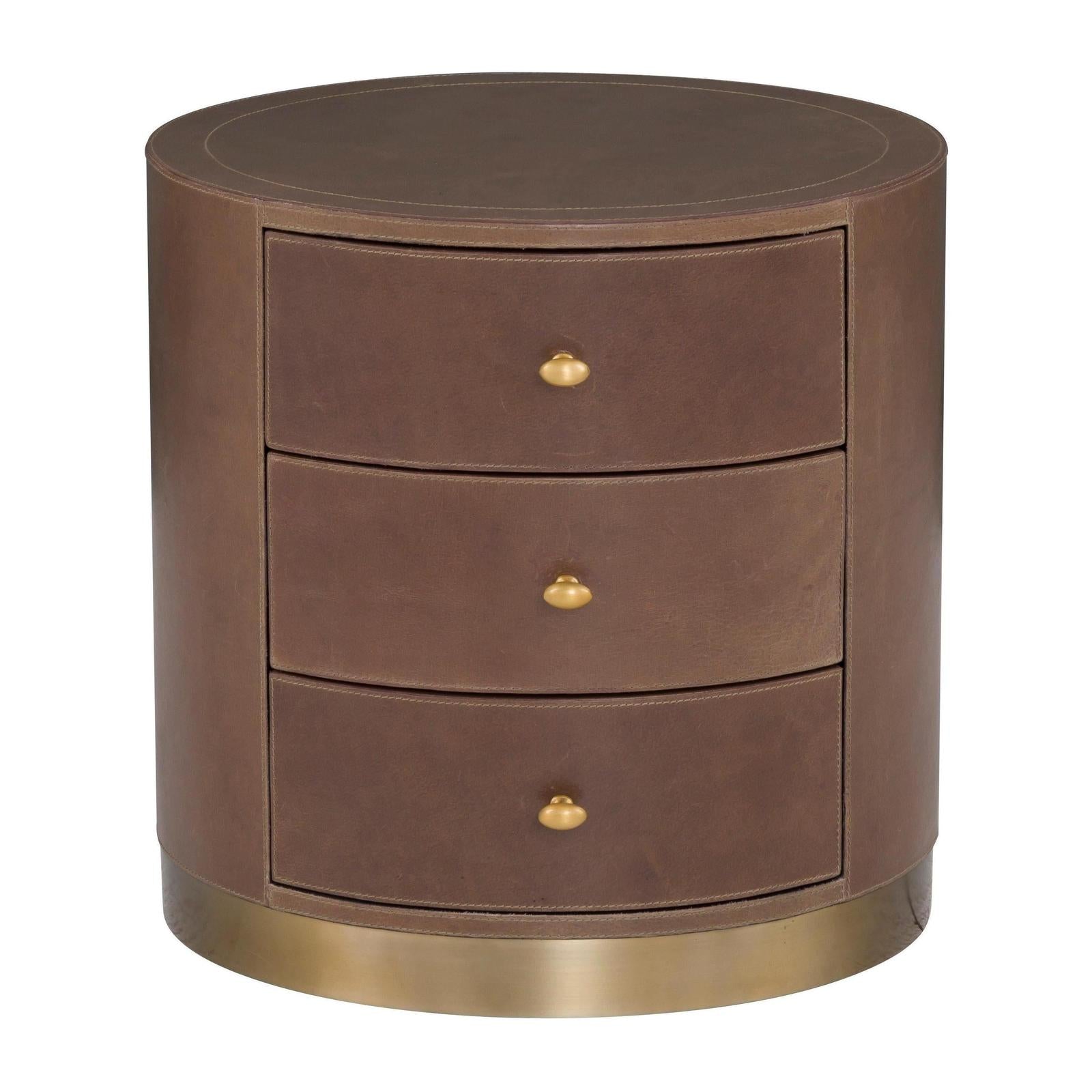 Fairfield Dimitri Three Drawer Round End Table