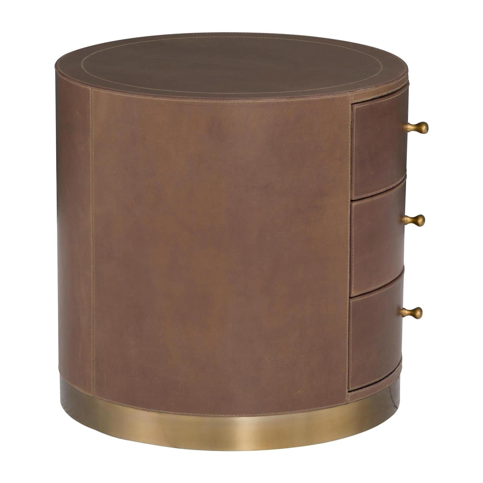 Fairfield Dimitri Three Drawer Round End Table