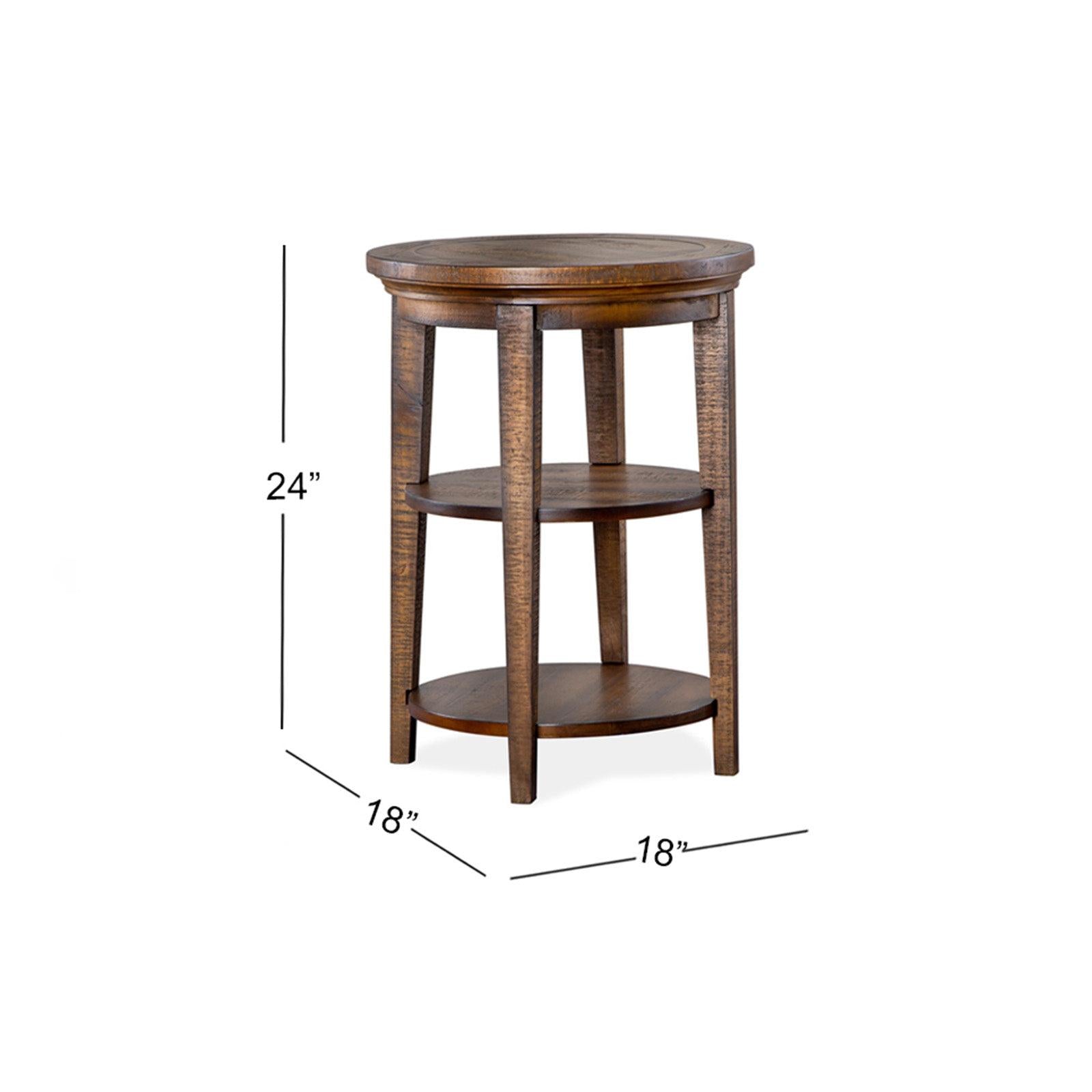 Magnussen Home Bay Creek Toasted Nutmeg End Table