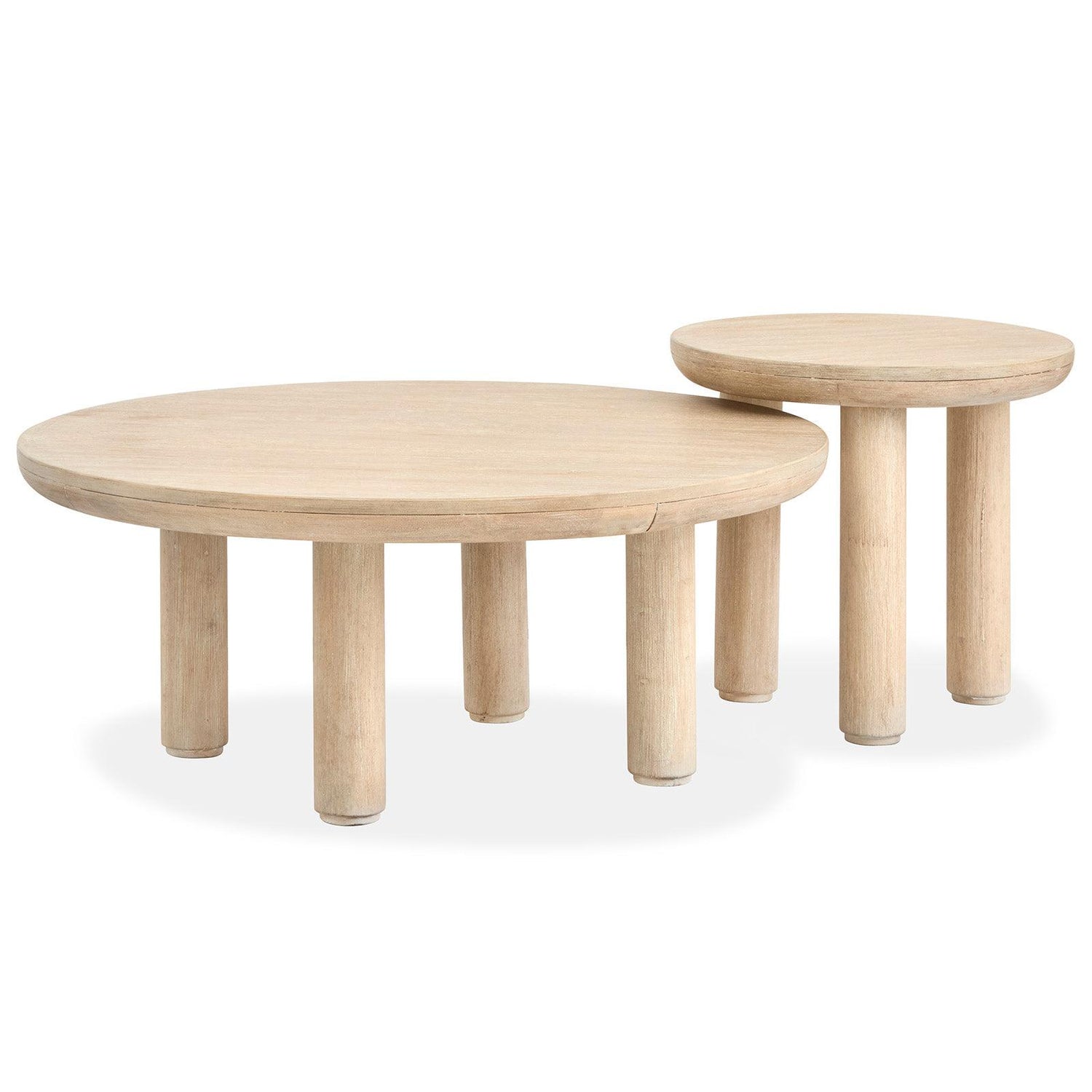 Salt Life Home Sunset Cove Sanibel Brown Nesting Cocktail Table with Casters Sale