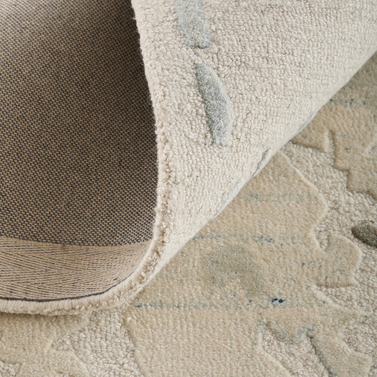 Feizy Kendall 8A62F Modern Abstract Rug in Ivory/Blue/Gray