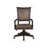 Magnussen Home Sutton Place Weathered Charcoal Fully Upholstered Swivel Chair