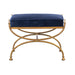 Maitland Smith Royal Blue Courtly Bench