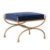 Maitland Smith Royal Blue Courtly Bench