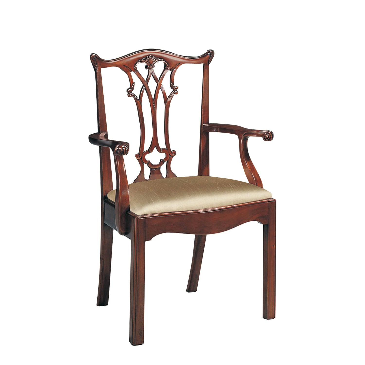Maitland Smith Connecticut Mahogany Arm Chair