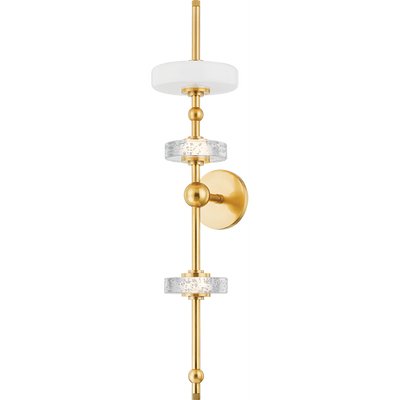 Hudson Valley Lighting Maynard 3 Light 6.5 inch Aged Brass Wall Sconce Wall Light