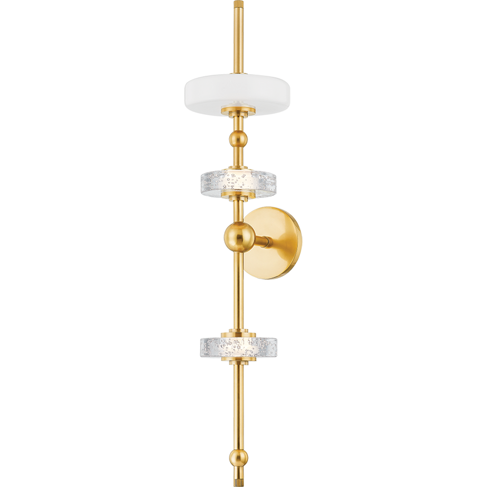 Hudson Valley Lighting Maynard 3 Light 6.5 inch Aged Brass Wall Sconce Wall Light