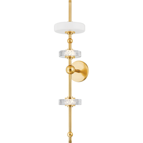 Hudson Valley Lighting Maynard 3 Light 6.5 inch Aged Brass Wall Sconce Wall Light