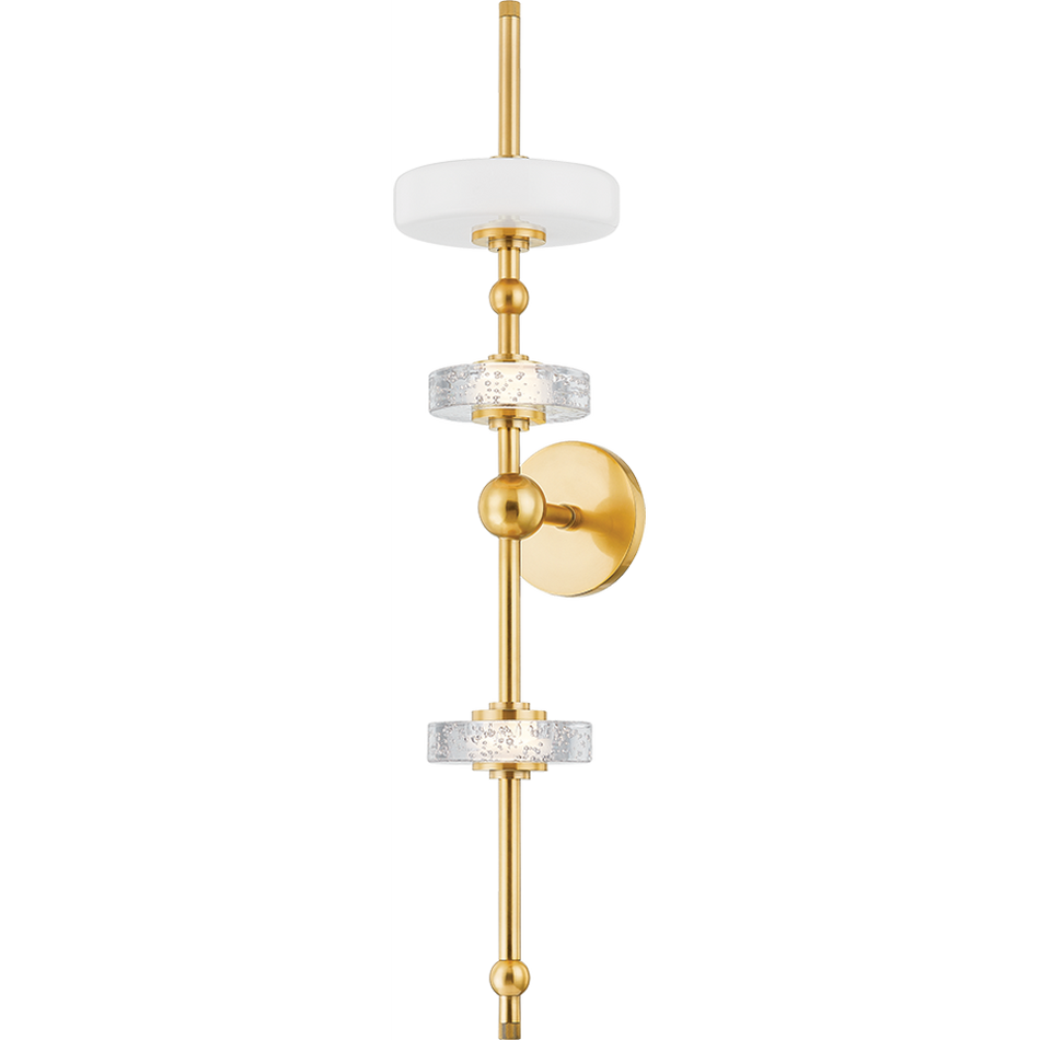 Hudson Valley Lighting Maynard 3 Light 6.5 inch Aged Brass Wall Sconce Wall Light