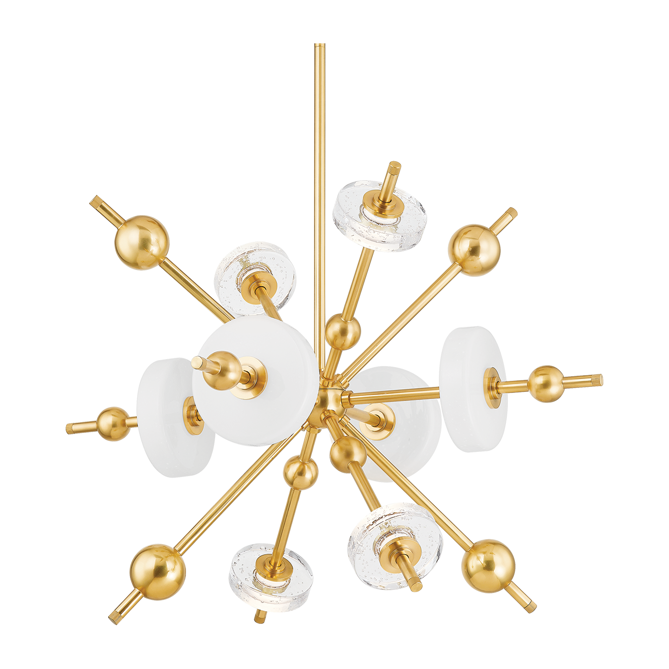 Hudson Valley Lighting Maynard 8 Light 32 inch Aged Brass Chandelier Ceiling Light