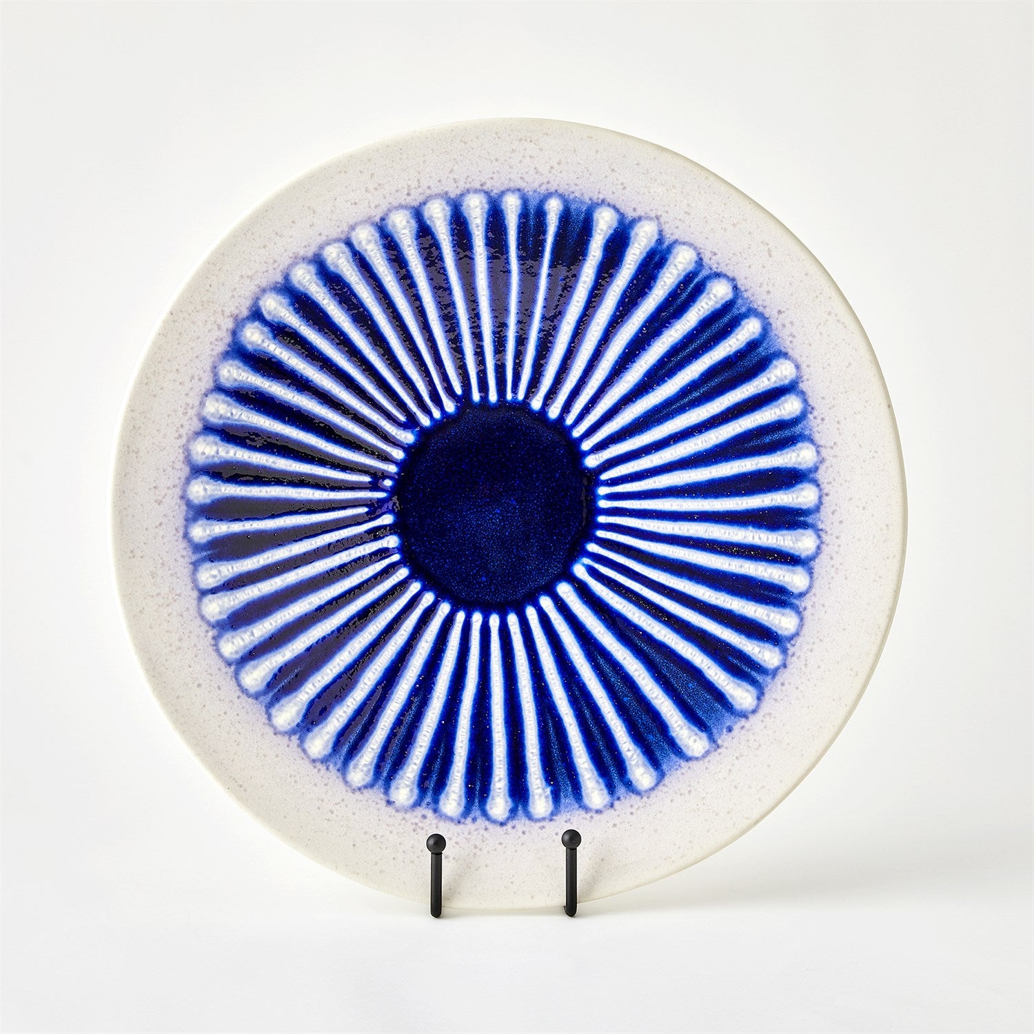 Global Views Cobalt Striped Charger