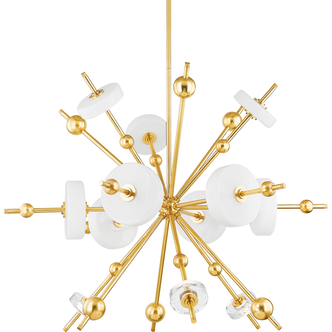 Hudson Valley Lighting Maynard 12 Light 44.5 inch Aged Brass Chandelier Ceiling Light
