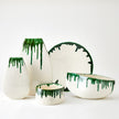 Global Views Emerald Dripping Charger Bowl