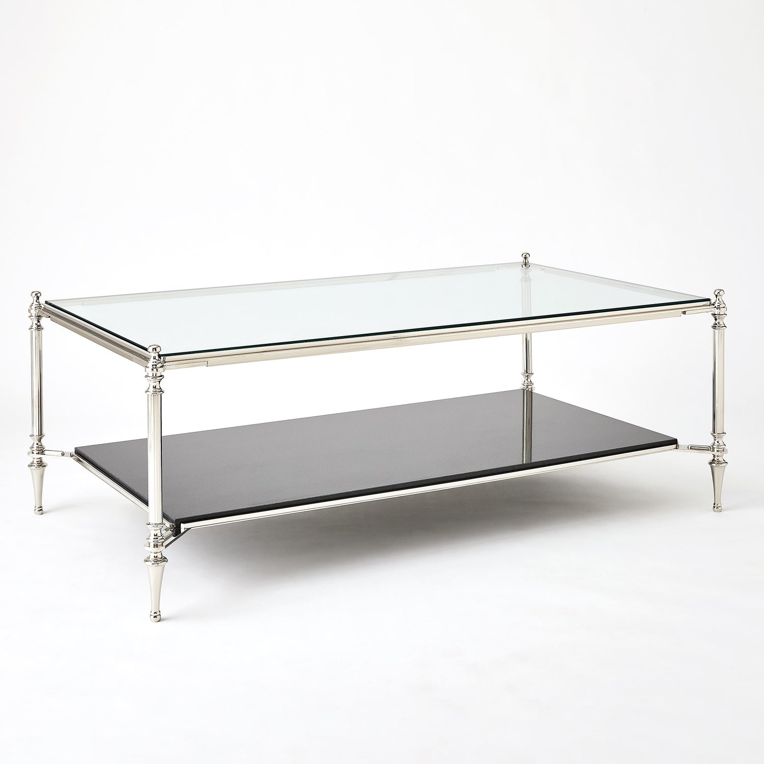 Global Views Medford Cocktail Table Nickel