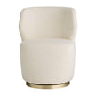 Arteriors Poppy Chair Cloud Boucle Champagne Swivel