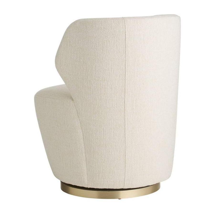 Arteriors Poppy Chair Cloud Boucle Champagne Swivel