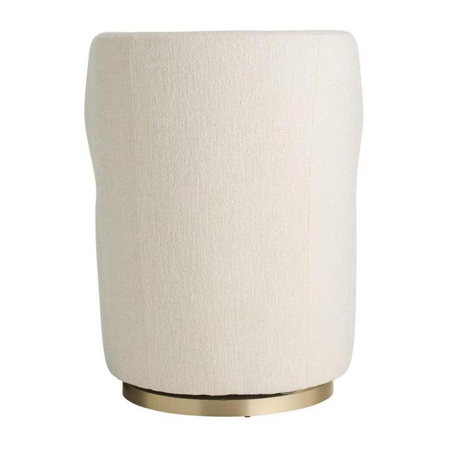 Arteriors Poppy Chair Cloud Boucle Champagne Swivel