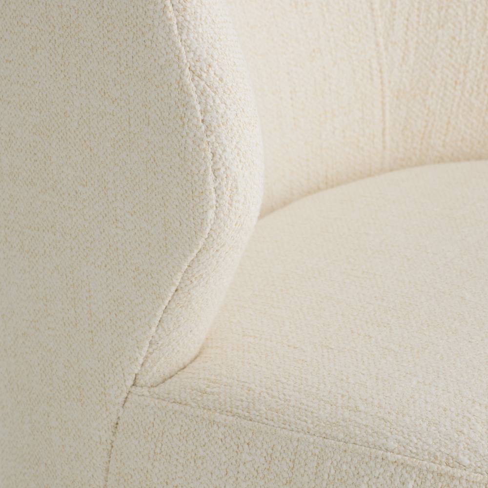 Arteriors Poppy Chair Cloud Boucle Champagne Swivel