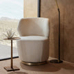 Arteriors Poppy Chair Cloud Boucle Champagne Swivel